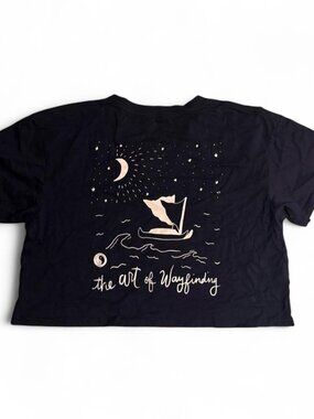 T&C Surf Navy Crop Top Size Small